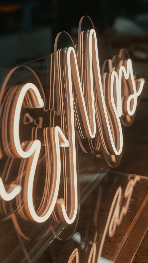 Letreiro em Neon LED